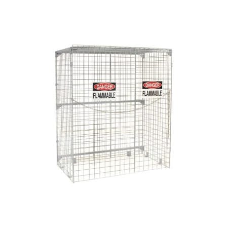 Global Equipment Vertical 28 Cylinder Storage Cabinet, Manual Close 116211